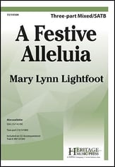 A Festive Alleluia Three-Part Mixed choral sheet music cover